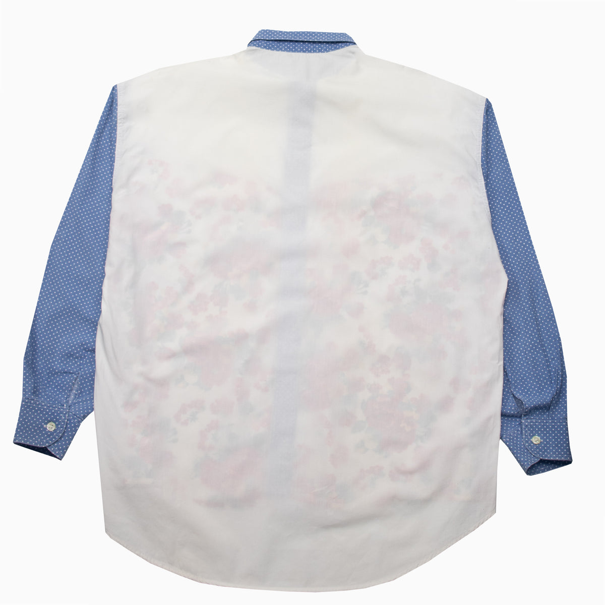 Vintage Colombus Roses Pattern Shirt L – Rückansicht