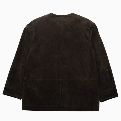 Vintage Fabiani Country Embroidered Flower Suede Short Coat M – Rückansicht