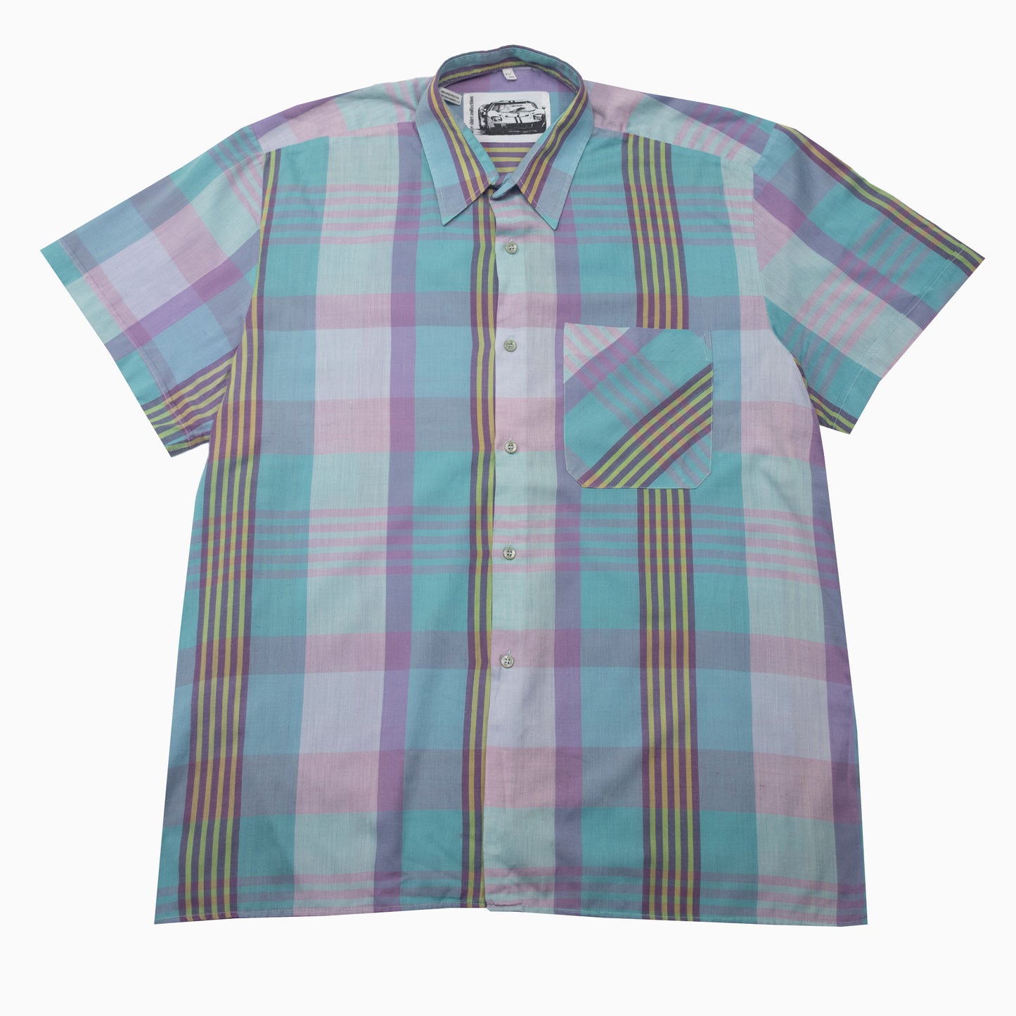 Vintage Creativ Shirt Collection Checkered Short Sleeve Shirt XL