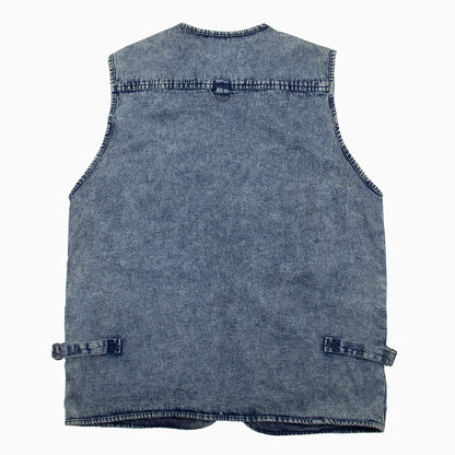Vintage Denim Fisher Vest L