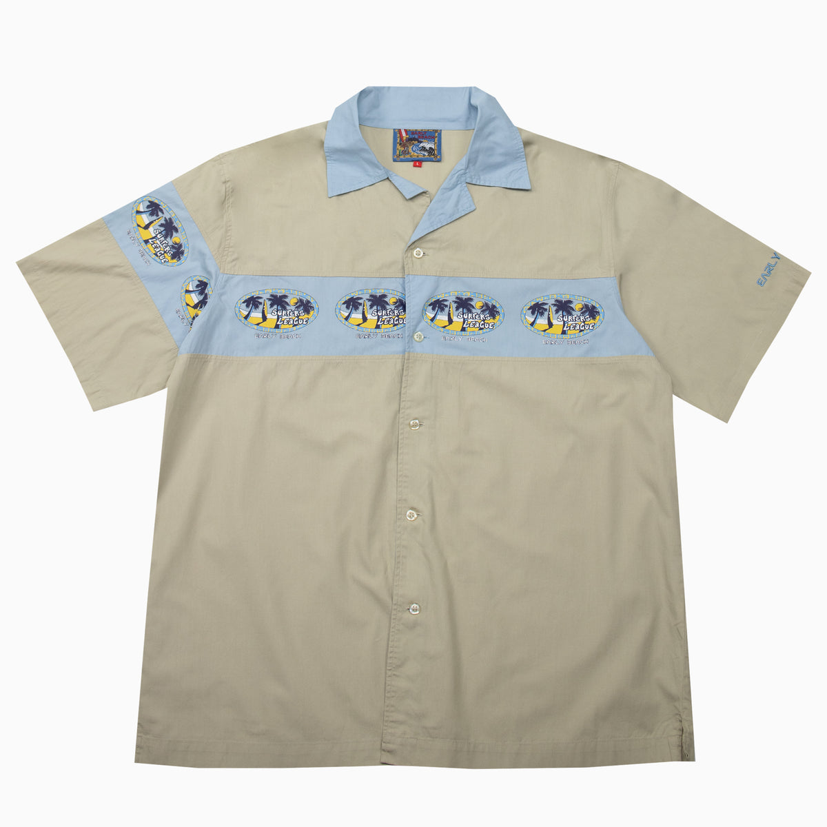 Vintage 90s Early Beach Surfers League Backprint Short Sleeve Shirt XL