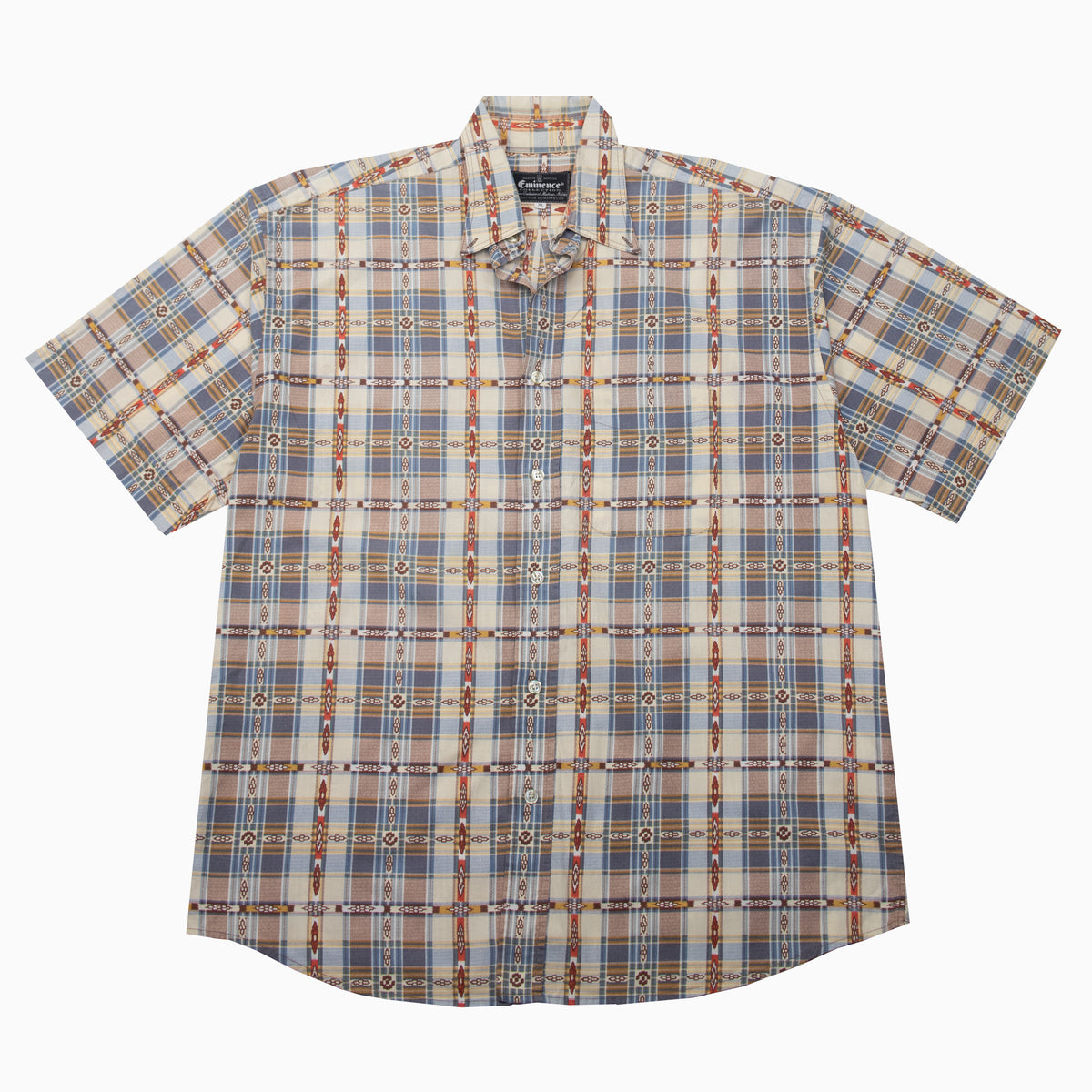 Vintage 90s Eminence Pattern Short Sleeve Shirt XL