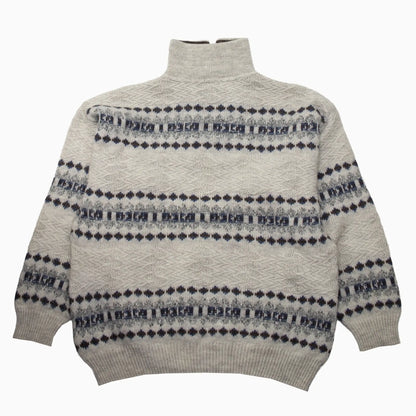 Vintage Engbers 1/4 Zip Knit Jumper XL