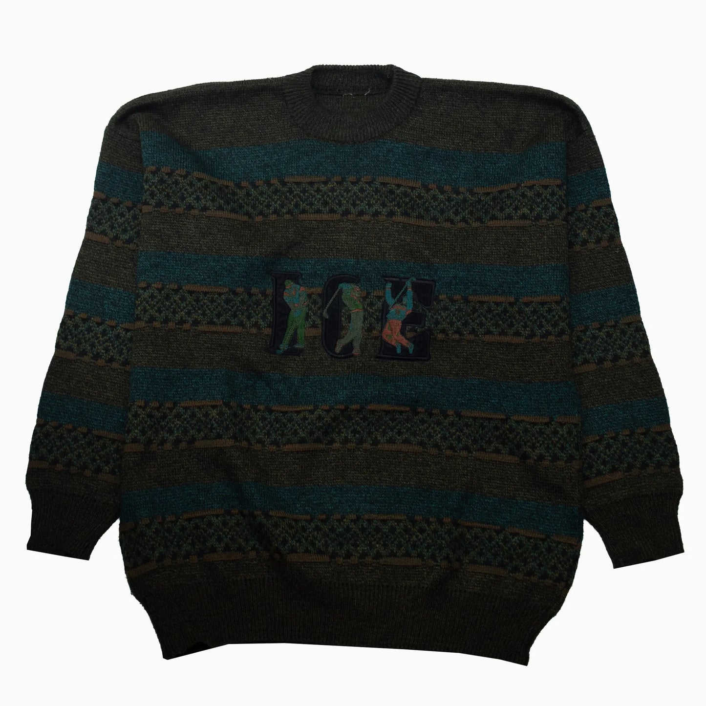Vintage Golf Graphic Knit Jumper XL