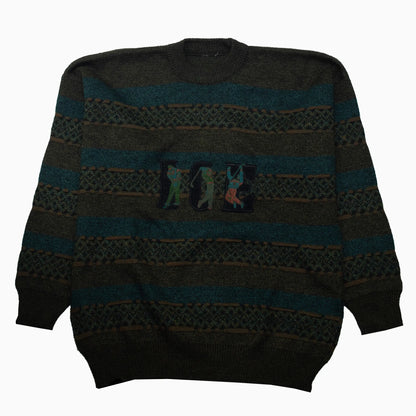 Vintage Golf Graphic Knit Jumper XL