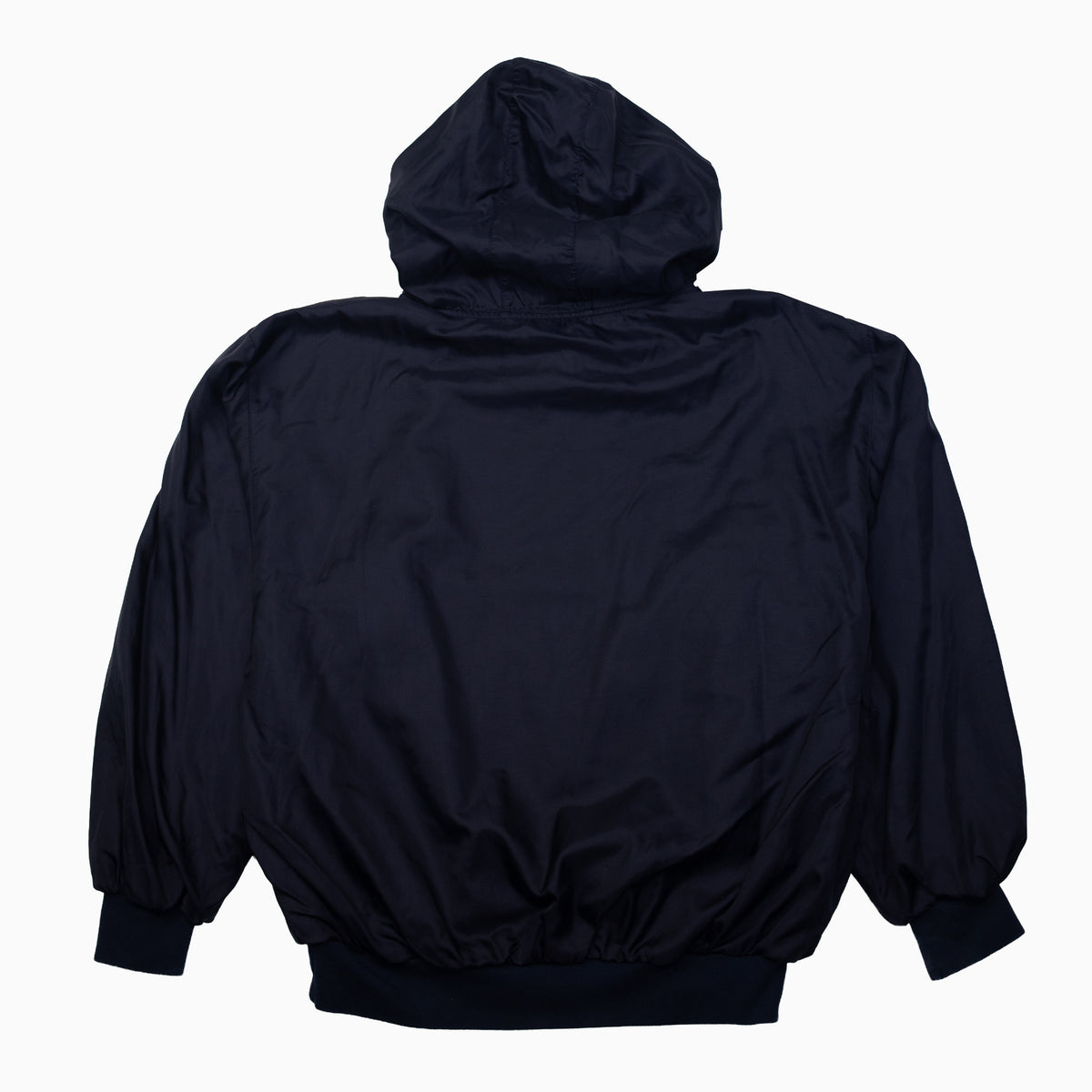 Vintage 90s Golfini Embroidered Hooded Slip Jacket L – Rückansicht