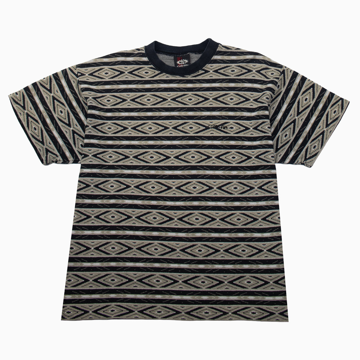Vintage 90s Gotcha Diamond Pattern T-Shirt M