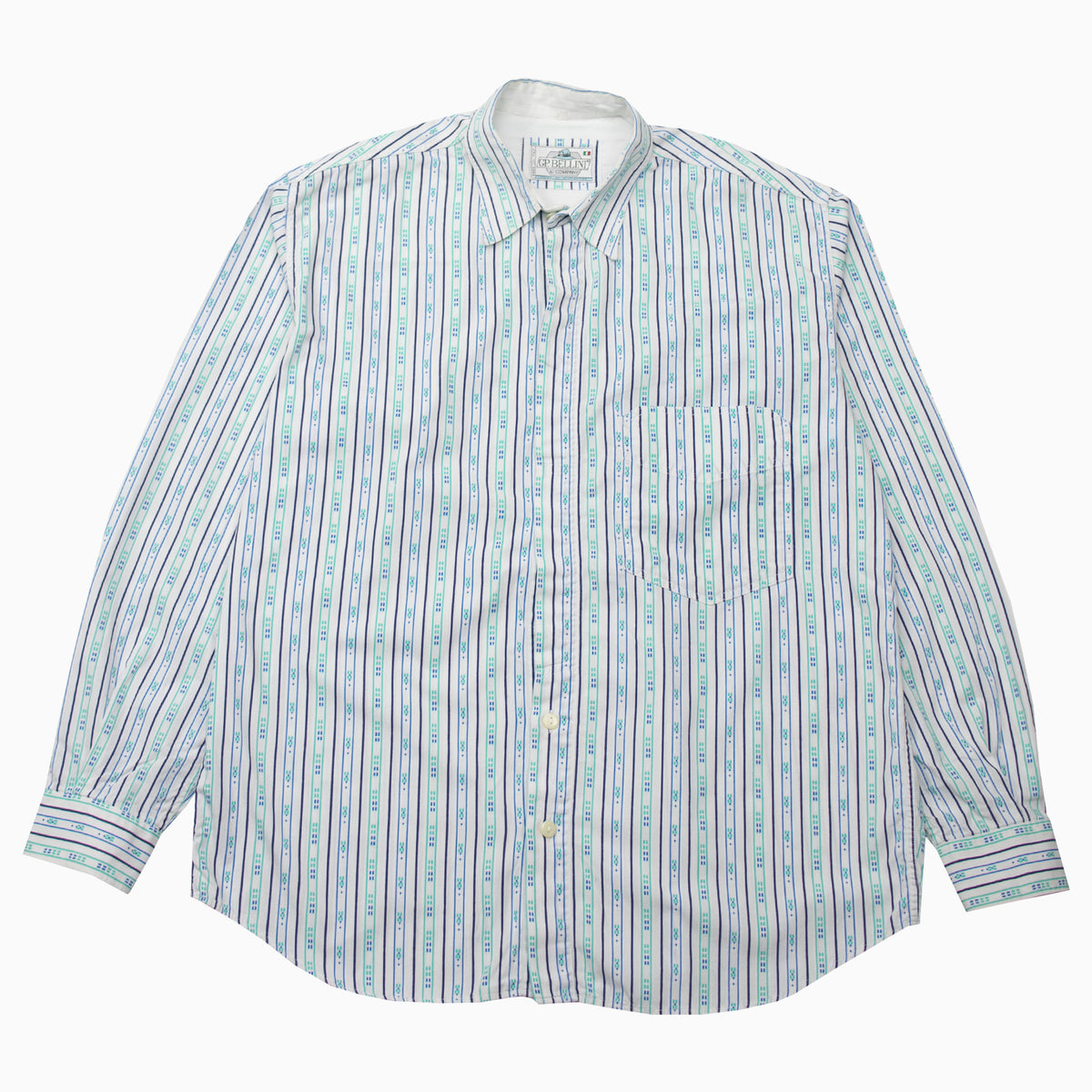 Vintage GP. Bellini Striped Shirt XL