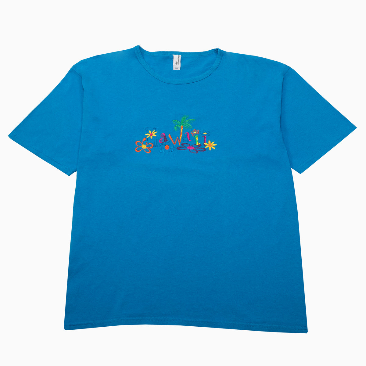 Vintage 90s Sun International Hawaii Embroidered T-Shirt L – Detailansicht