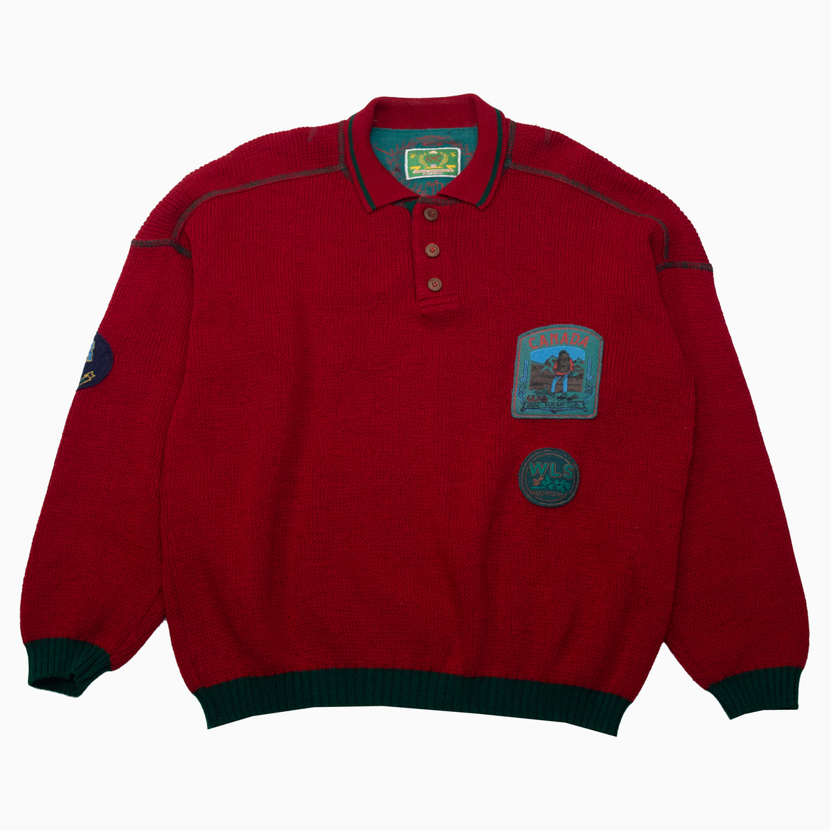 Vintage KMC Canada Ranger Knit Jumper XL – Detailansicht