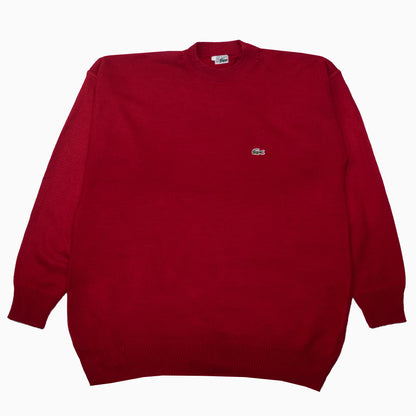 Vintage Lacoste Cotton Knit Crew Neck Sweater XL