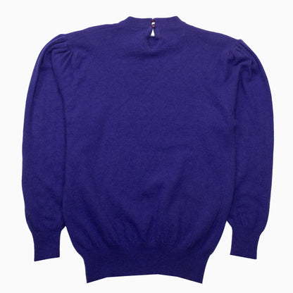 Vintage 80s Leonard's Angora Lambswool Sequin Knit Jumper M