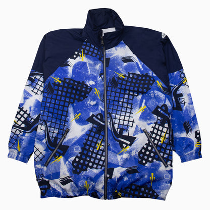 Vintage Löffler Sportswear Crazy Pattern Windbreaker XL – Detailansicht