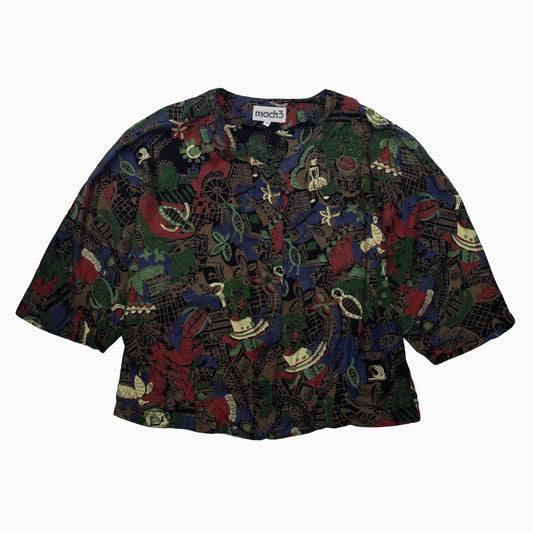 Vintage 90s Mach 3 Crop Top M
