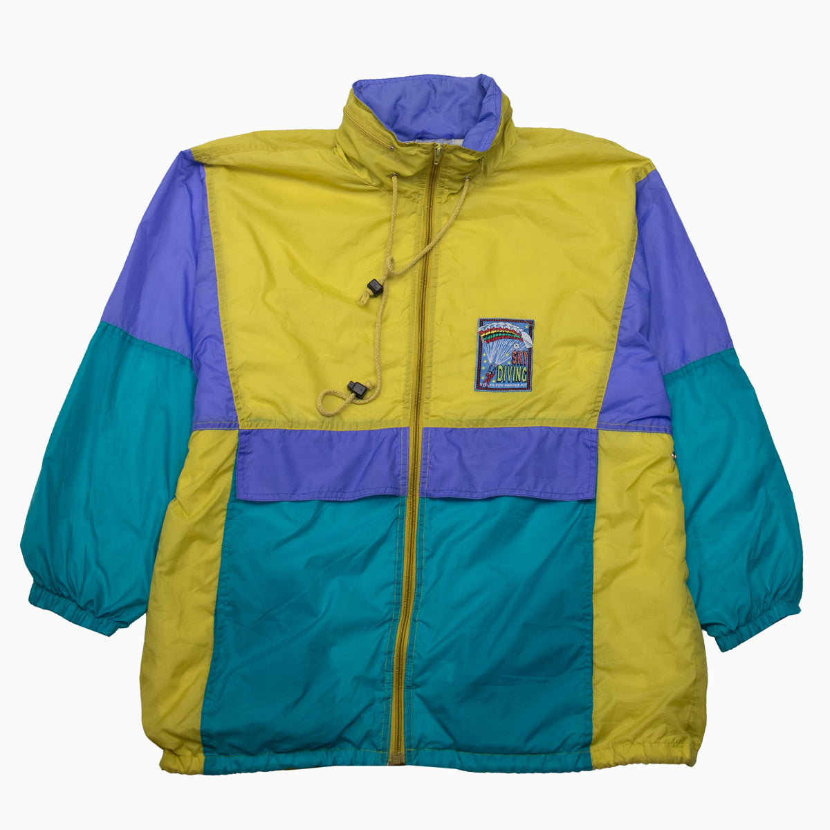 Vintage 90s Marcel Clair Colorblock Windbreaker XL