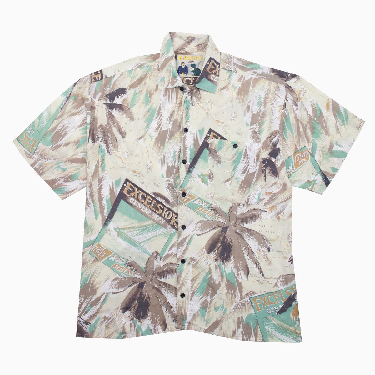 Vintage Mario's Short Sleeve Hawaii Shirt XL – Detailansicht