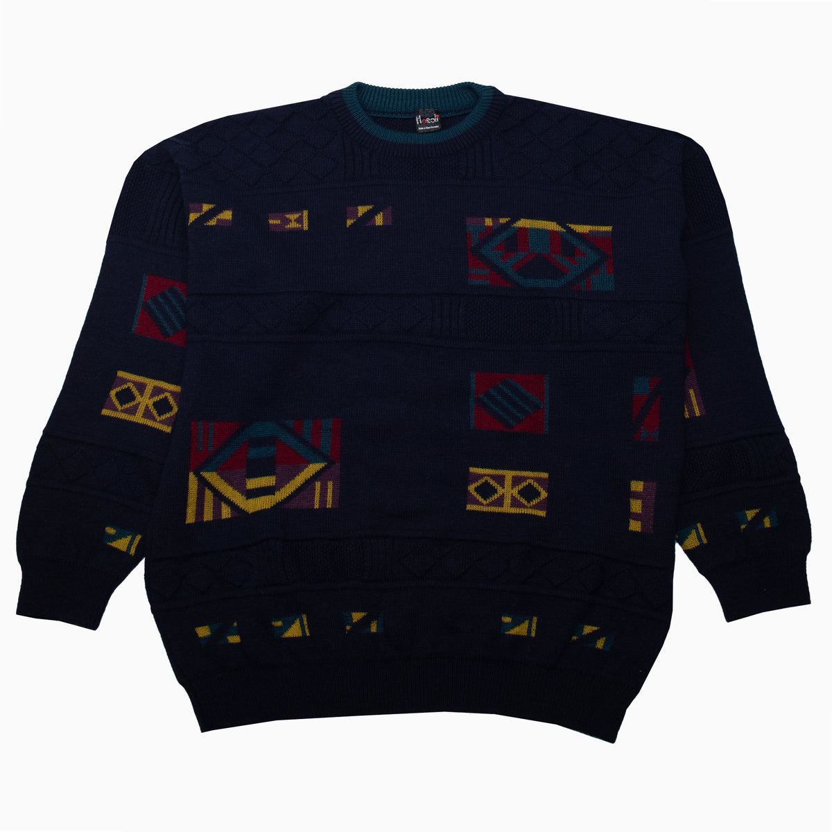 Vintage Masoli Coogi Style Knit Jumper L