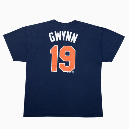 Vintage Majestic Padres Gwynn 19 T-Shirt XL – Rückansicht