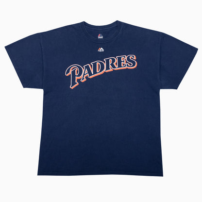 Vintage Majestic Padres Gwynn 19 T-Shirt XL – Vorderansicht