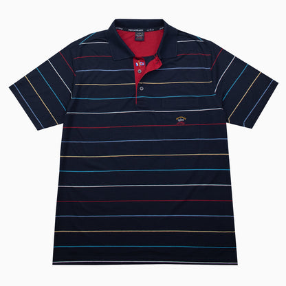 Vintage Paul & Shark Striped Poloshirt M – Detailansicht