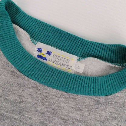 Vintage Pierre Alexandre Sweatshirt Dress in Grau, empfohlene Größe M