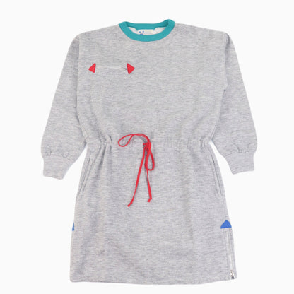 Vintage Pierre Alexandre Sweatshirt Dress in Grau, empfohlene Größe M