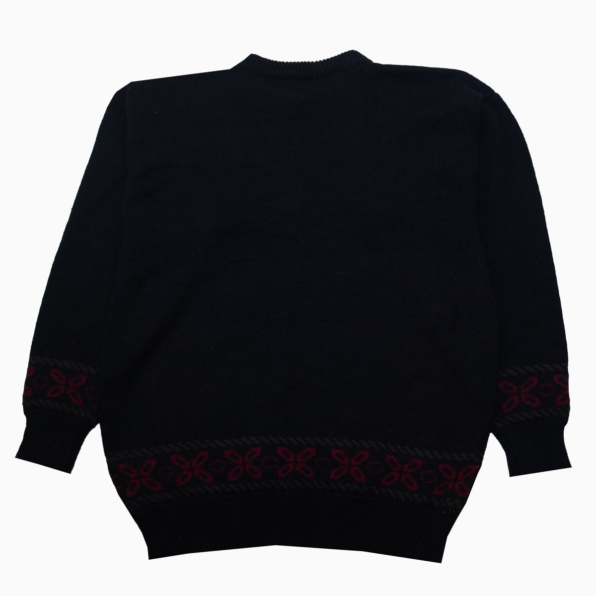 Vintage 80s PNJ Pearl Knit Jumper M – Rückansicht
