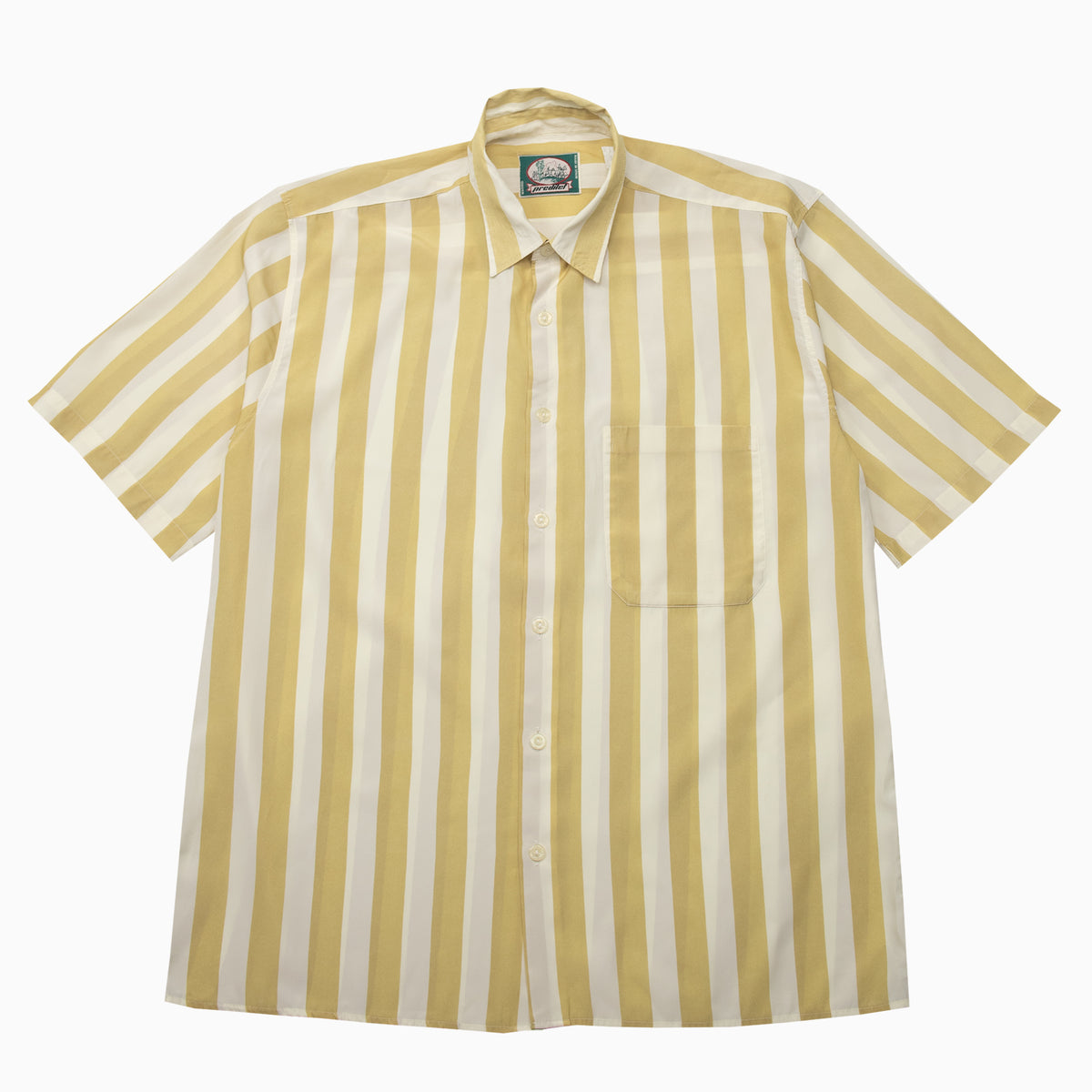 Vintage Predilet Madrid Striped Pattern Shortsleeve Shirt XL