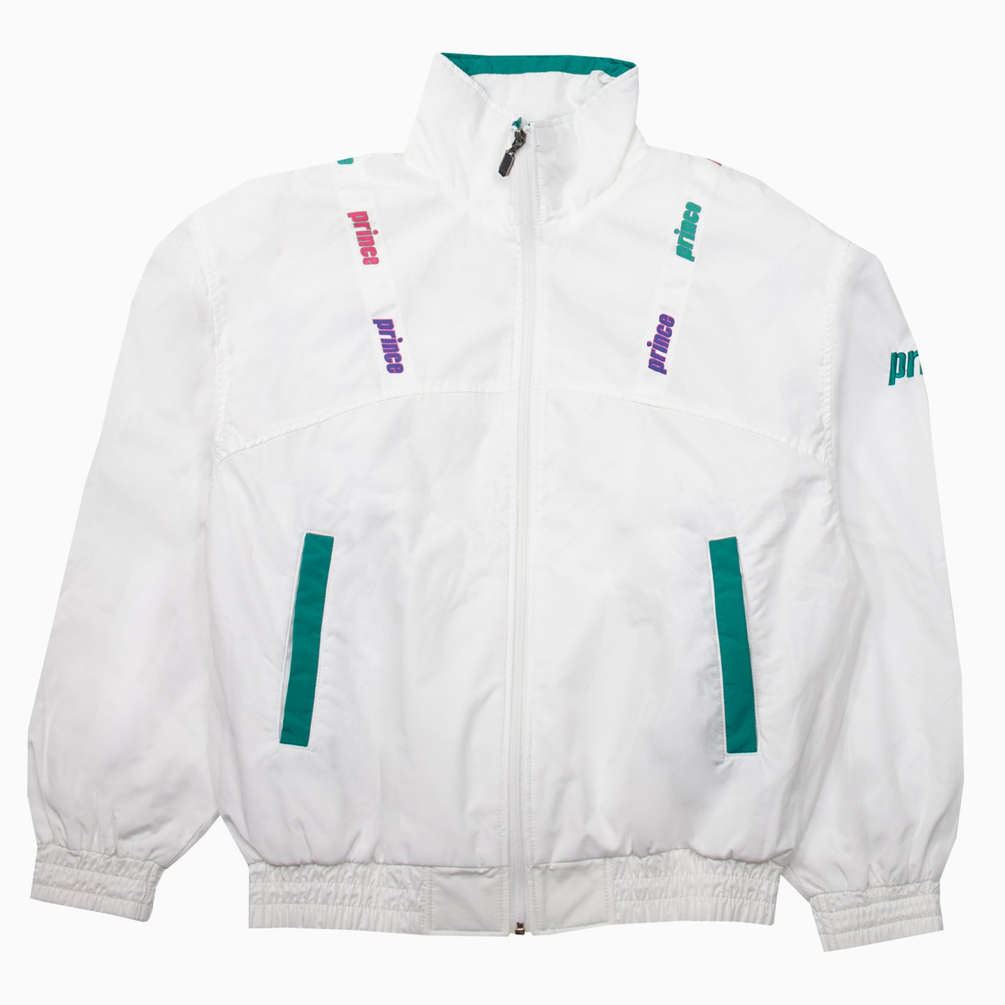 Vintage 90s Prince Tape Logo Track Jacket S Trainingsjacke Alleycat Stardust 