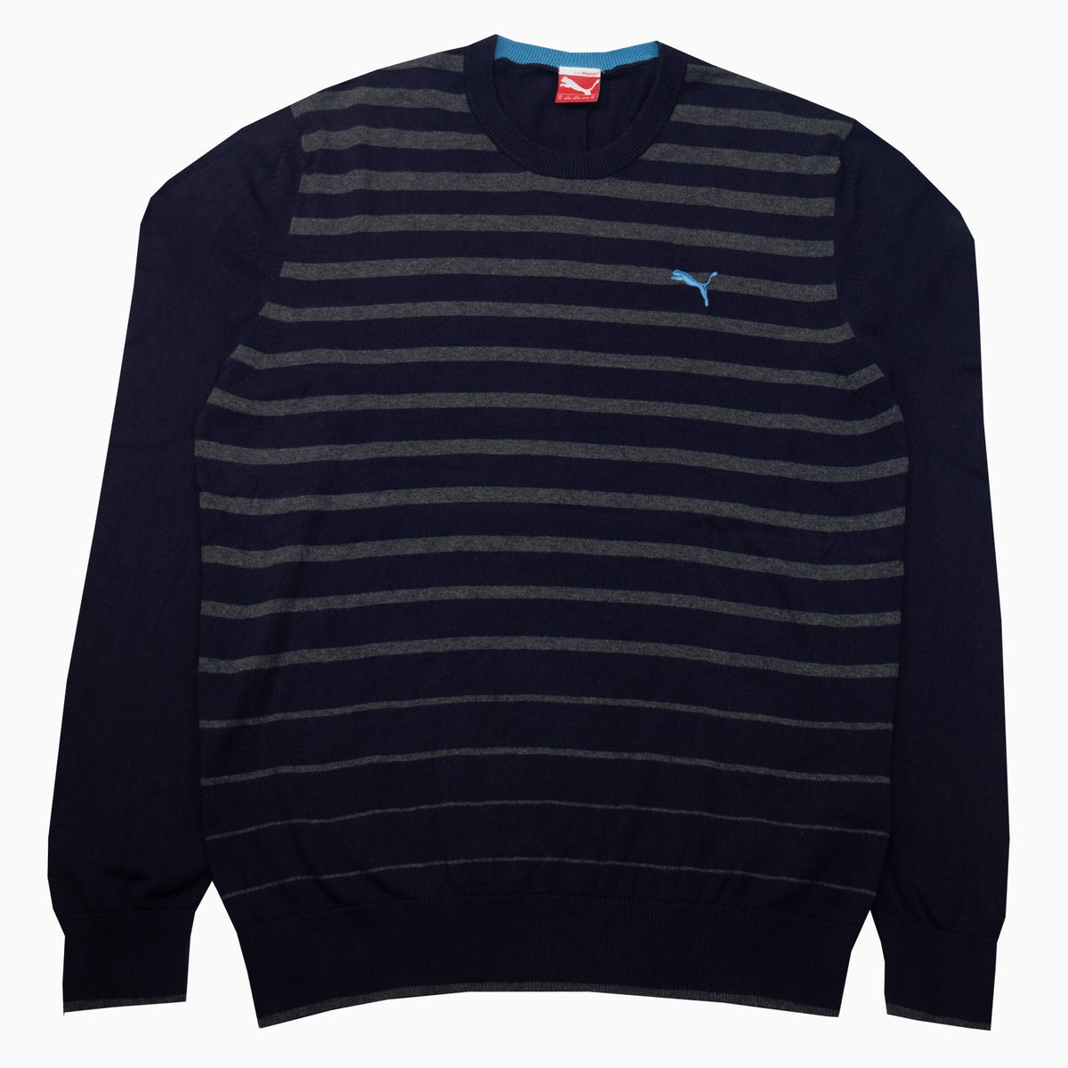 Puma Striped 100 & Cotton Knit Jumper XL