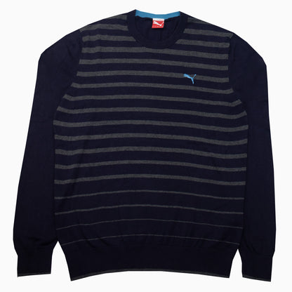 Puma Striped 100 & Cotton Knit Jumper XL