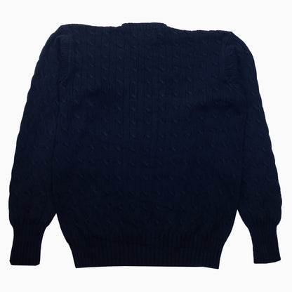 Ralph Lauren Polo 100 % Cotton Cable Knit Jumper L