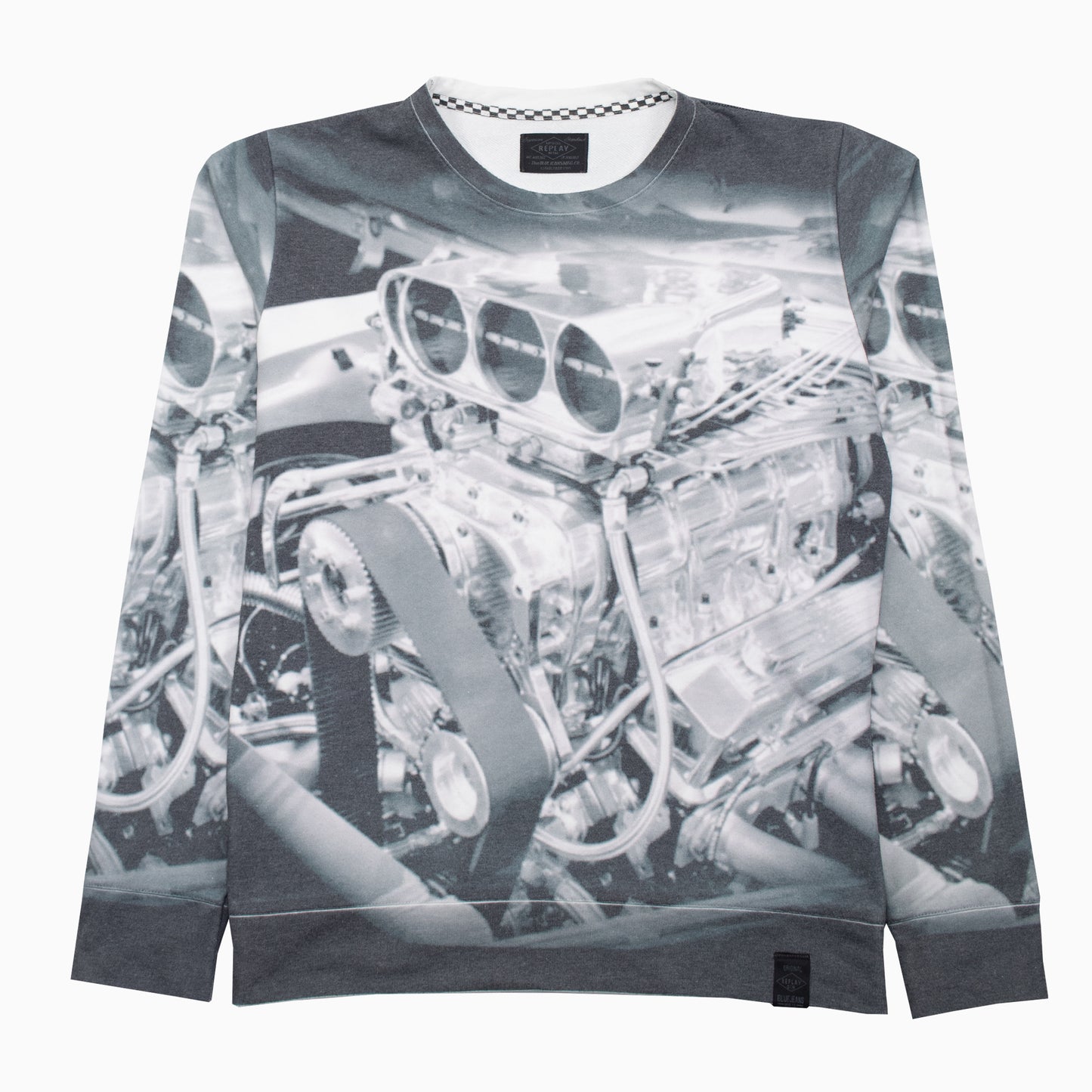 Vintage Replay Engine Graphic Sweater L