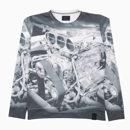 Vintage Replay Engine Graphic Sweater L