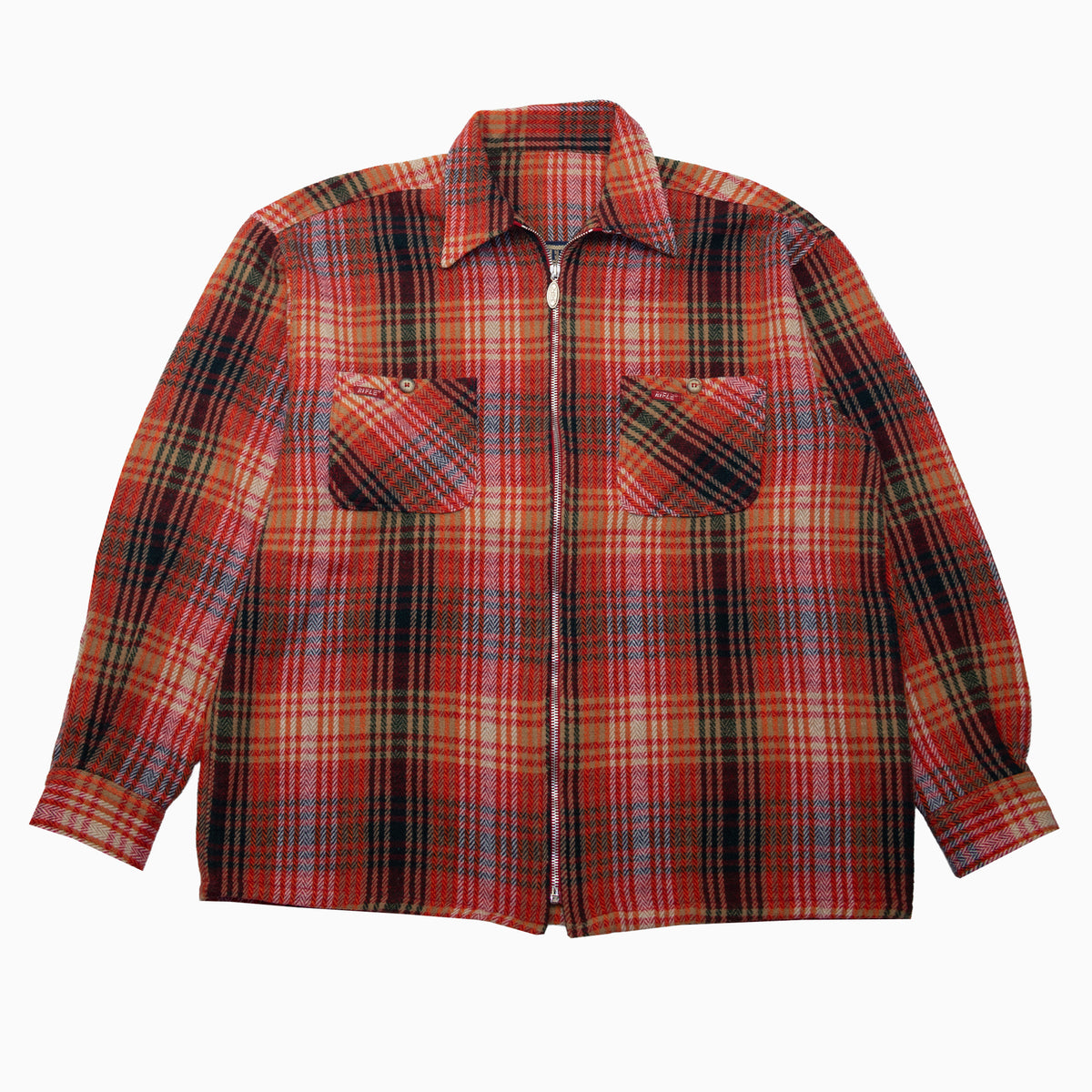 Vintage Rifle Checkered Flannel Shirt Jacket XL