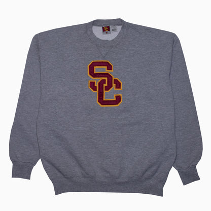 Vintage University Of Southern California Embroidered Big Logo Sweater L