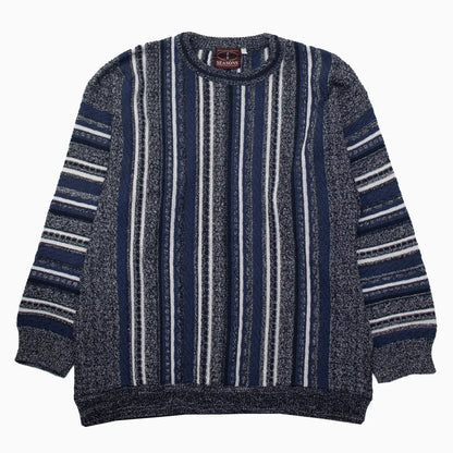 Vintage 90s Seasons Cotton Knit Jumper L