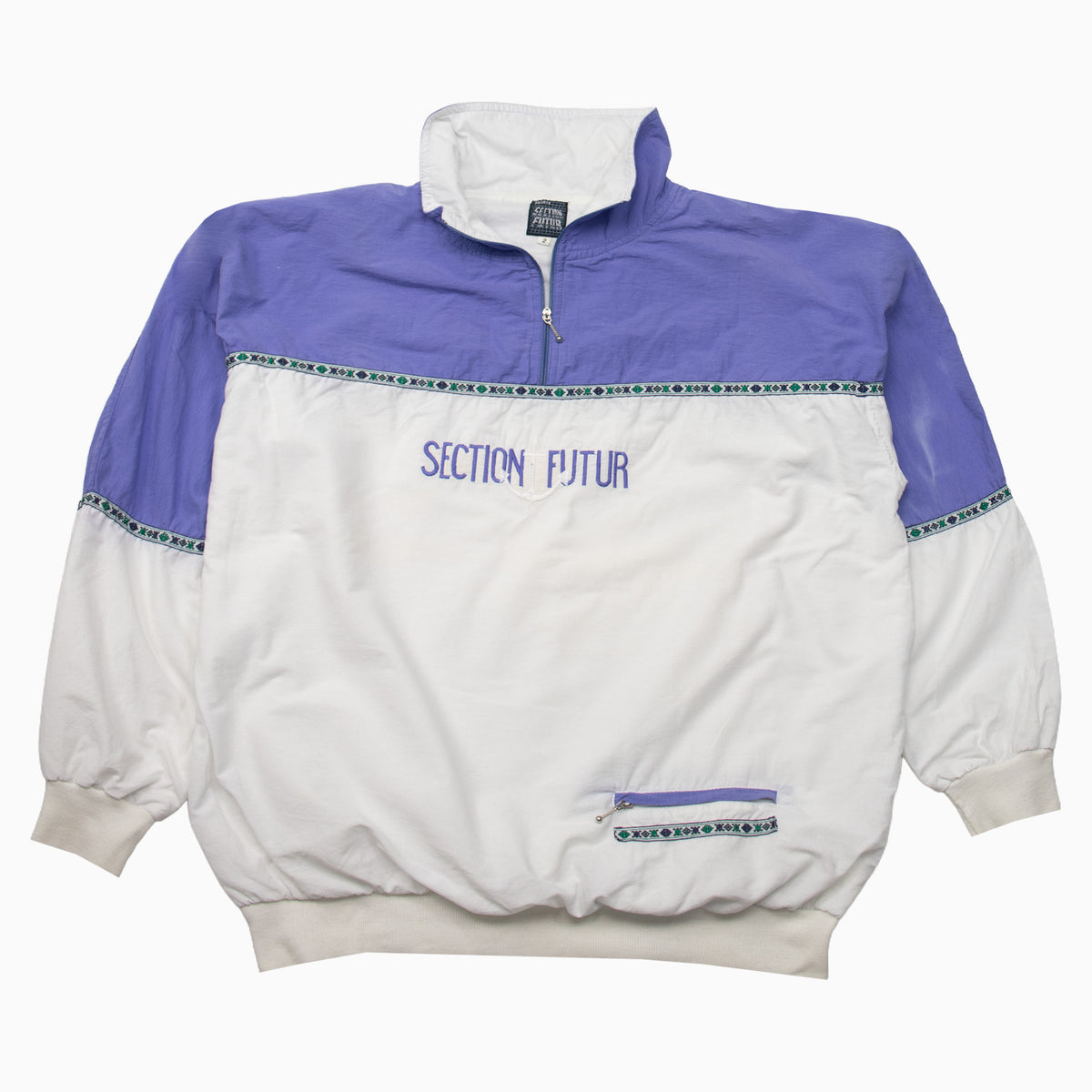Vintage 90s Section Futur Slipover Track Jacket XL