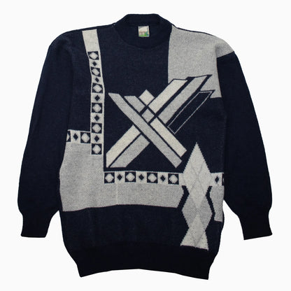 Vintage 80s Pure Shetland Knit Jumper L
