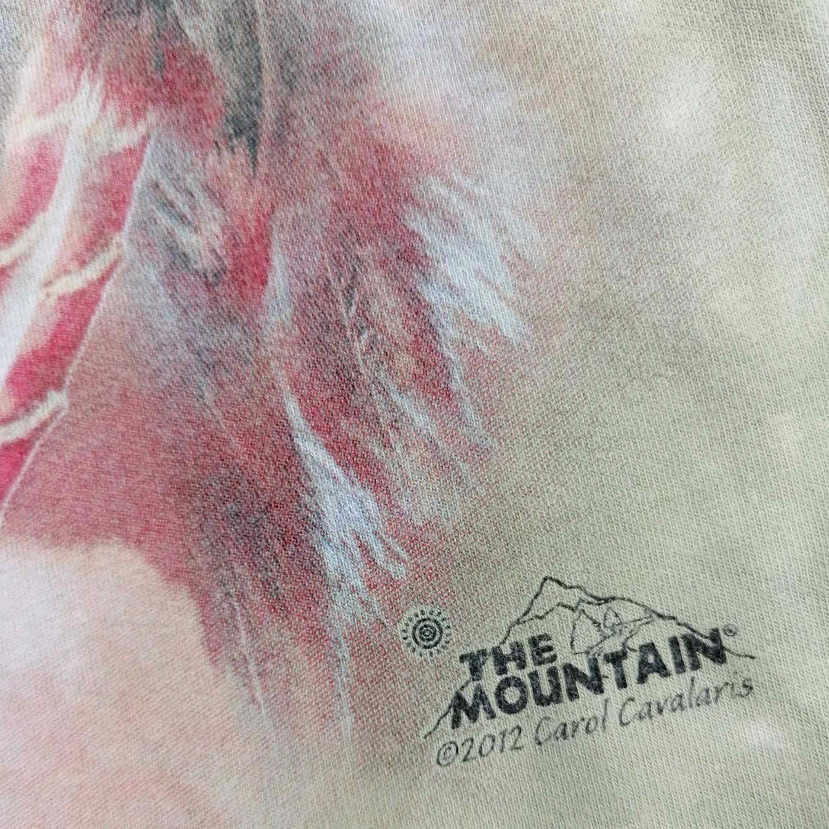 Vintage The Mountain Tie Dye T-Shirt in Oliv