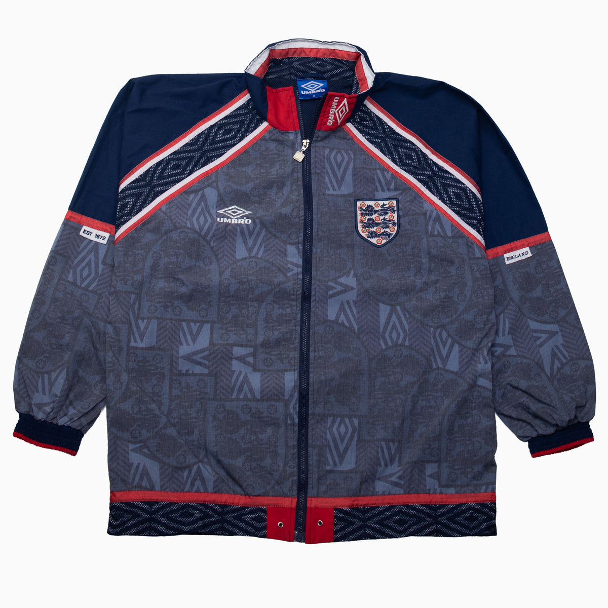 Vintage 90s Umbro England Track Jacket XL