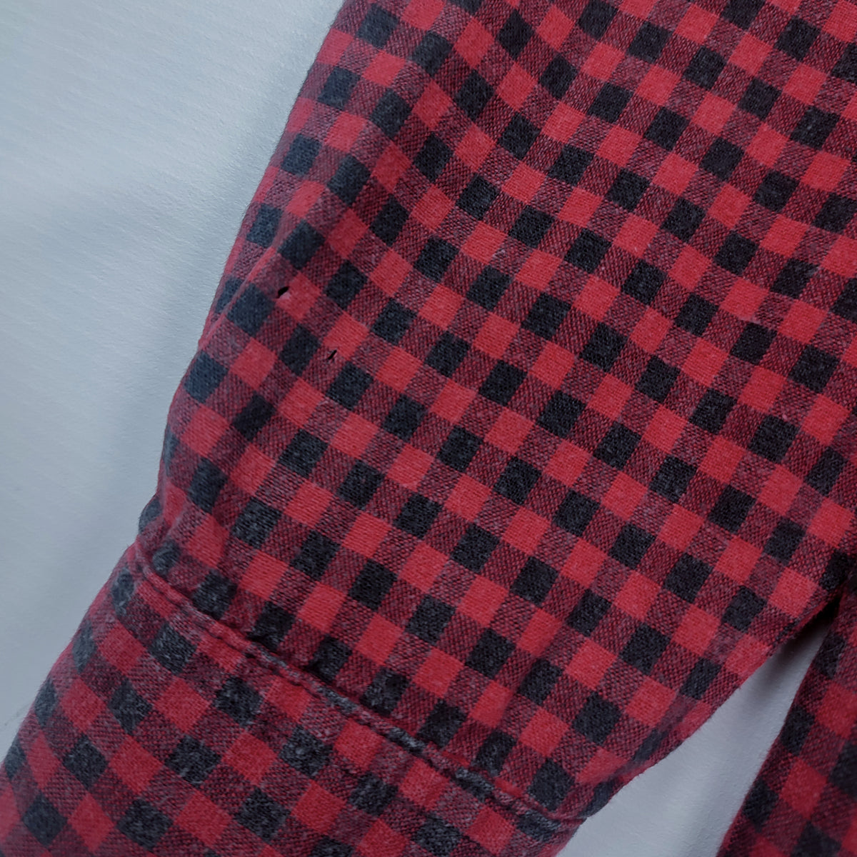 Vintage 90s Unlimited Checkered Zip Pockets Shirt S – Detailansicht