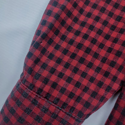 Vintage 90s Unlimited Checkered Zip Pockets Shirt S – Detailansicht