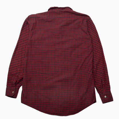 Vintage 90s Unlimited Checkered Zip Pockets Shirt S – Rückansicht