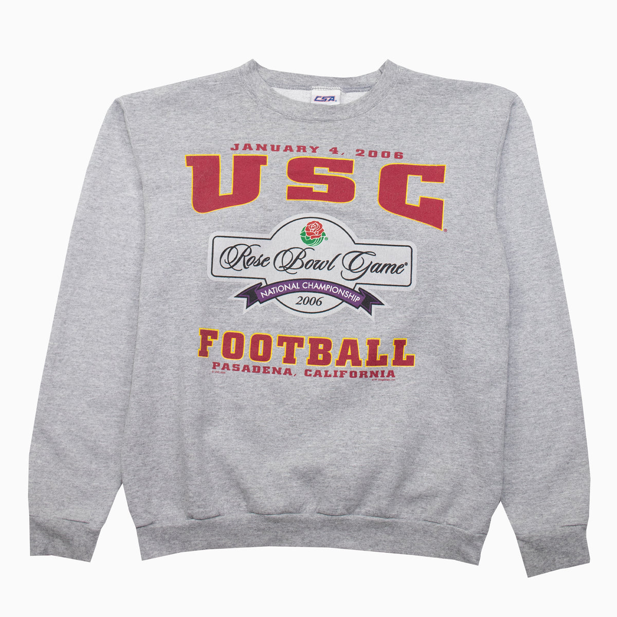 Vintage CSA Rose Bowl Game 2006 Sweater M – Vorderansicht