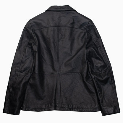 Vintage 80s Maxima Wilsons Short Leather Coat Größe S hinten