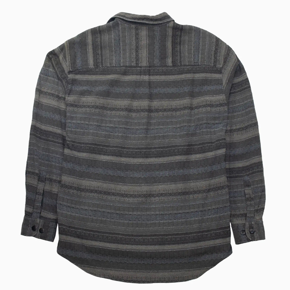 Vintage 90s Incognito Flanellhemd in Grau in Größe XL – Rückansicht