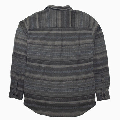 Vintage 90s Incognito Flanellhemd in Grau in Größe XL – Rückansicht
