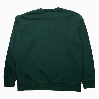 Vintage 90s Russell Athletic Romanoff Black Widow Sweater in Dunkelgrün, Rückansicht