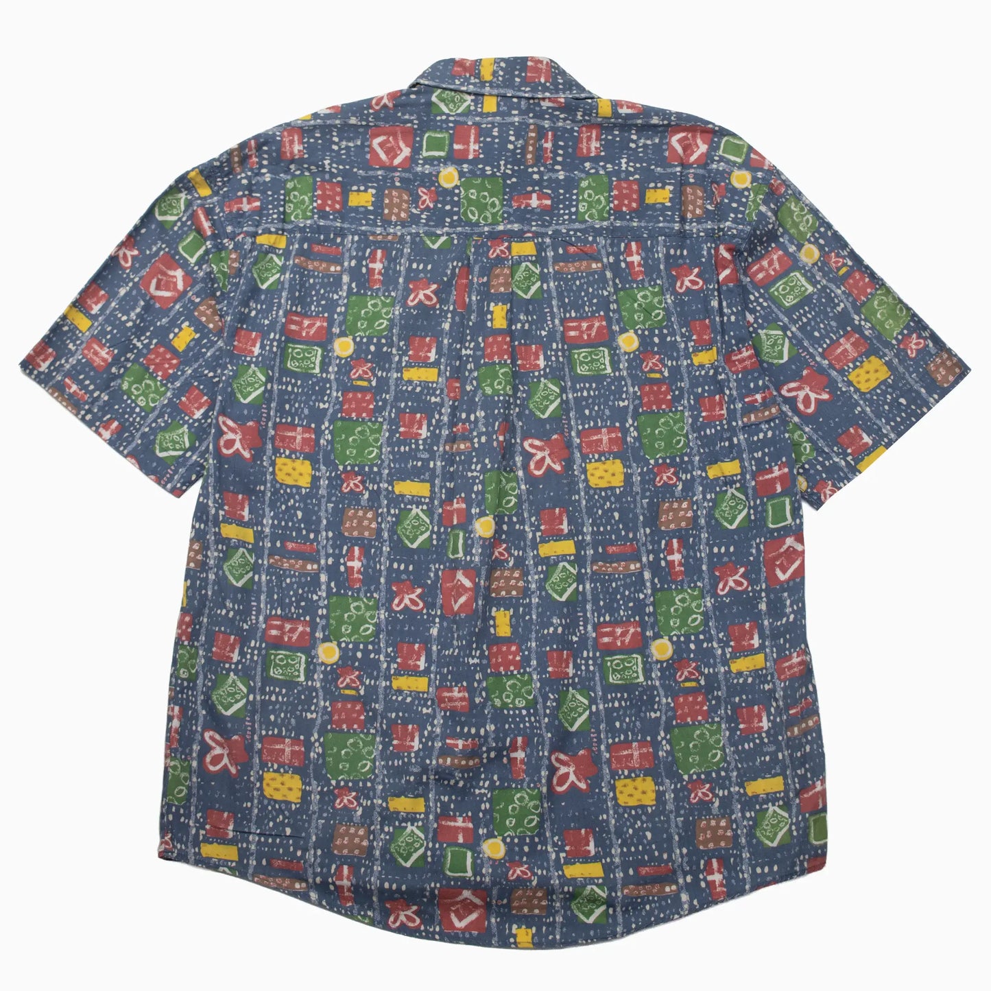 Vintage 90s Tom Tailer Colours Baumwollhemd in Größe XXL – Rückansicht